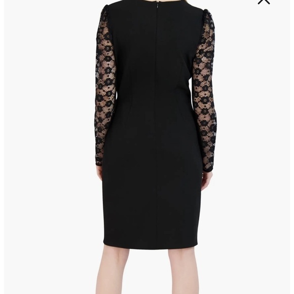 Lace Long Sleeve Faux Wrap Cocktail Dress
Donna Ricco 4 gown black lace floral - Picture 2 of 14